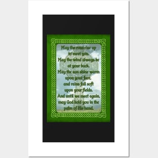 Green Irish Blessing Posters and Art